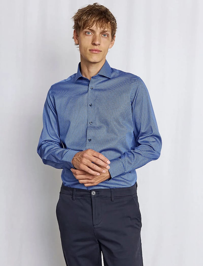 Bruun & Stengade - BS Madsen Modern Fit Shirt - chemises d'affaires - blue - 2