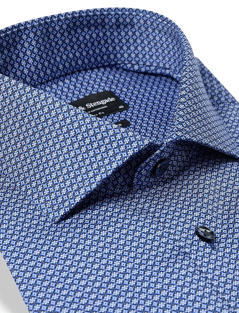 Bruun & Stengade - BS Madsen Modern Fit Shirt - chemises d'affaires - blue - 5