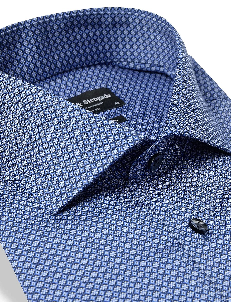Bruun & Stengade - BS Madsen Modern Fit Shirt - blue - 5