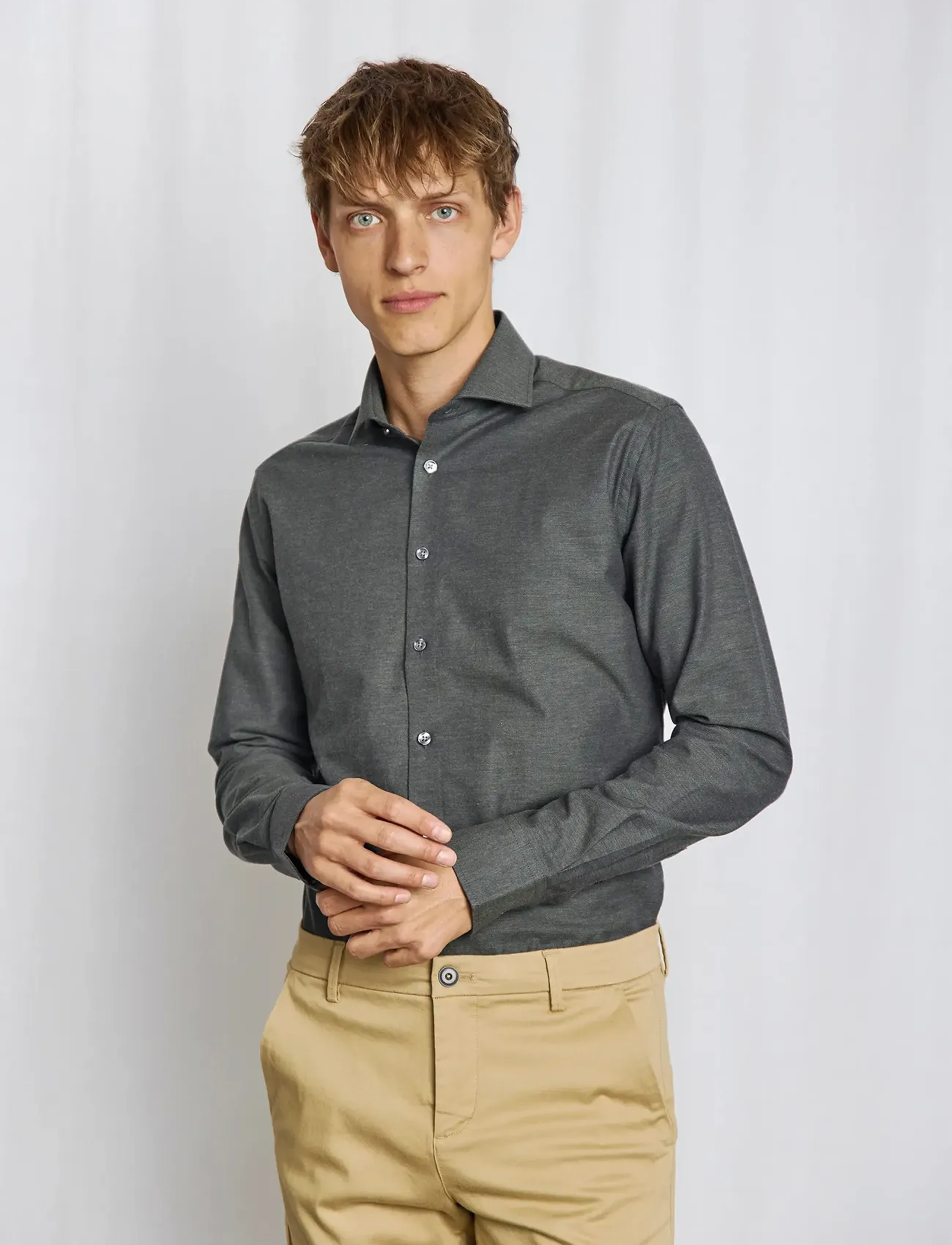 Bruun & Stengade - BS Bobby Modern Fit Shirt - formele overhemden - dark green - 2