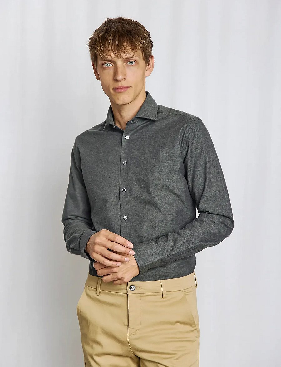 Bruun & Stengade - BS Bobby Modern Fit Shirt - formele overhemden - dark green - 2
