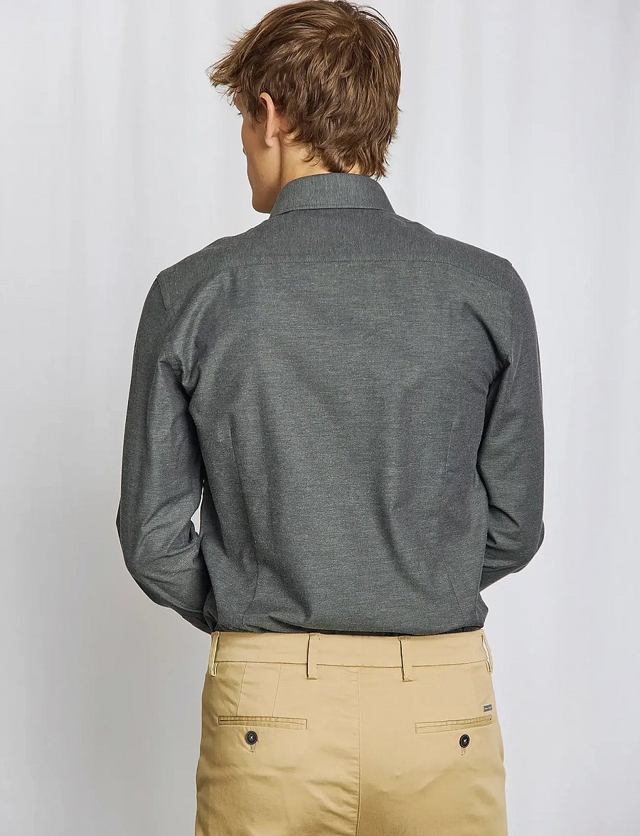 Bruun & Stengade - BS Bobby Modern Fit Shirt - formele overhemden - dark green - 3