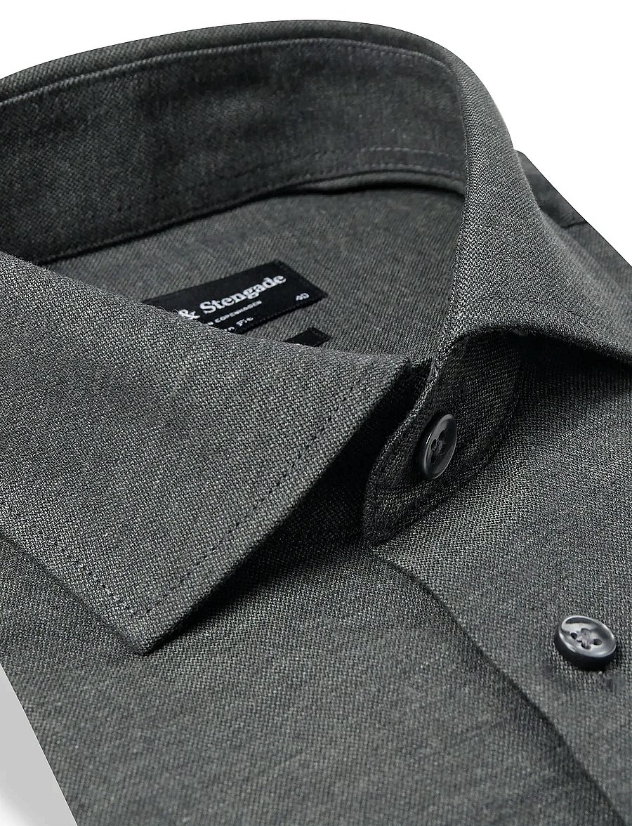 Bruun & Stengade - BS Bobby Modern Fit Shirt - formele overhemden - dark green - 5