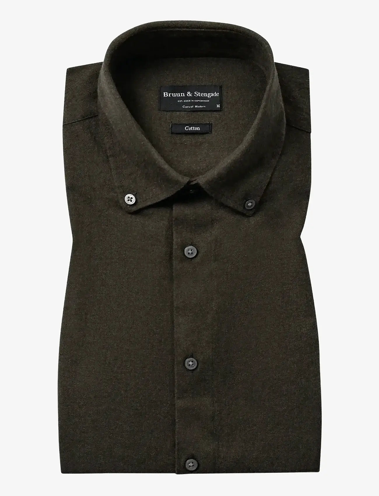 Bruun & Stengade - BS Faruk Casual Modern Fit Shirt - casual shirts - army - 1