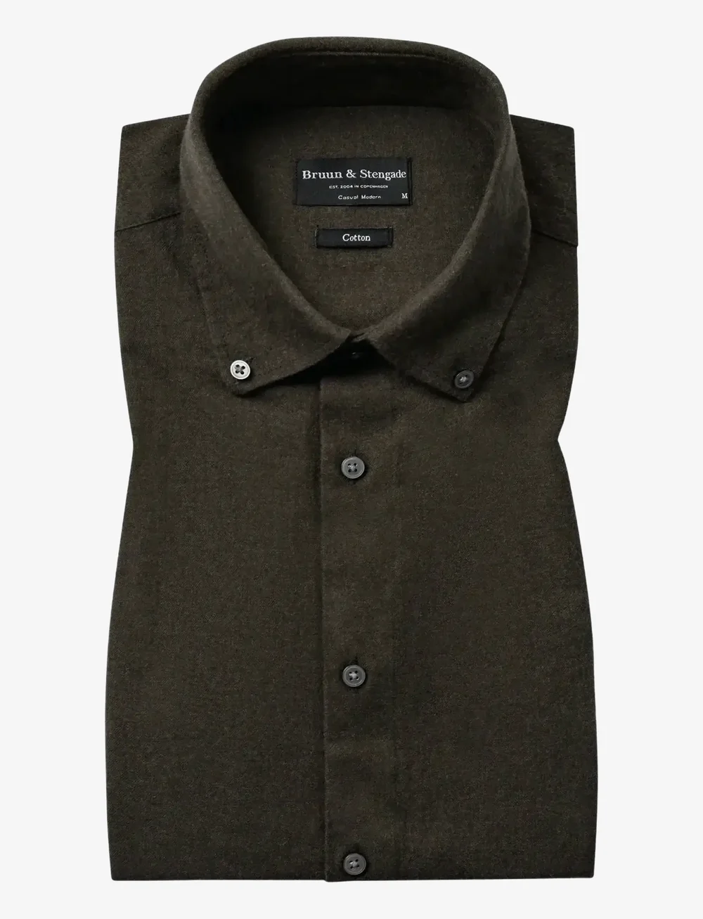 Bruun & Stengade - BS Faruk Casual Modern Fit Shirt - casual shirts - army - 1