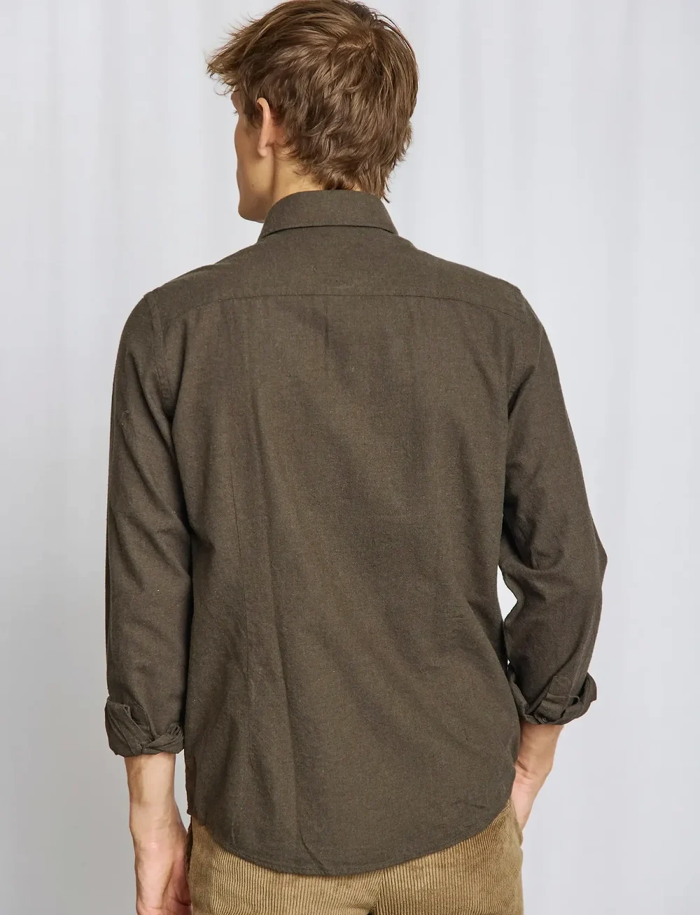 Bruun & Stengade - BS Faruk Casual Modern Fit Shirt - casual shirts - army - 4