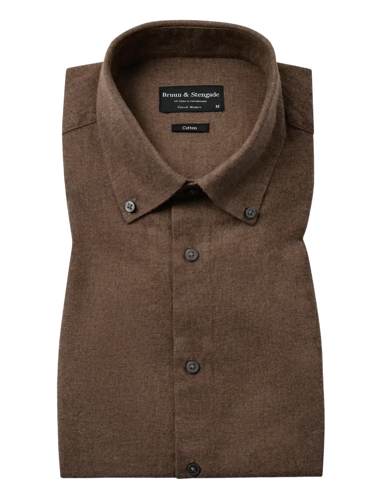 Bruun & Stengade BS Faruk Casual Modern Fit Shirt - Skjorter - BROWN / brown