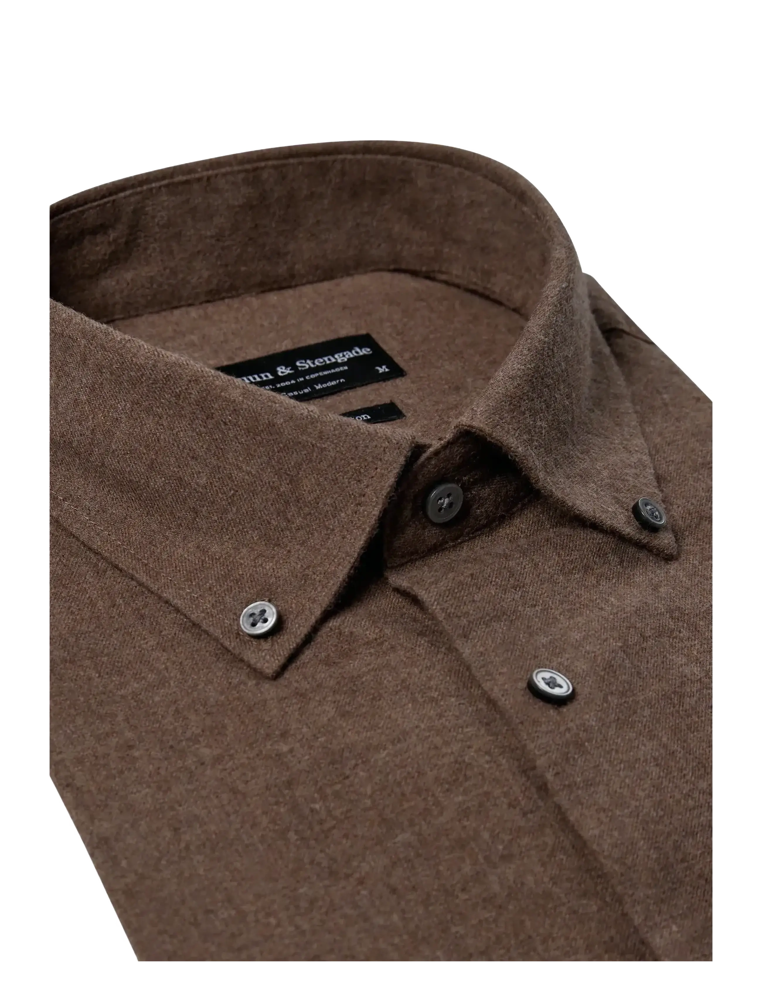 Bruun & Stengade - BS Faruk Casual Modern Fit Shirt - casual hemden - brown - 2