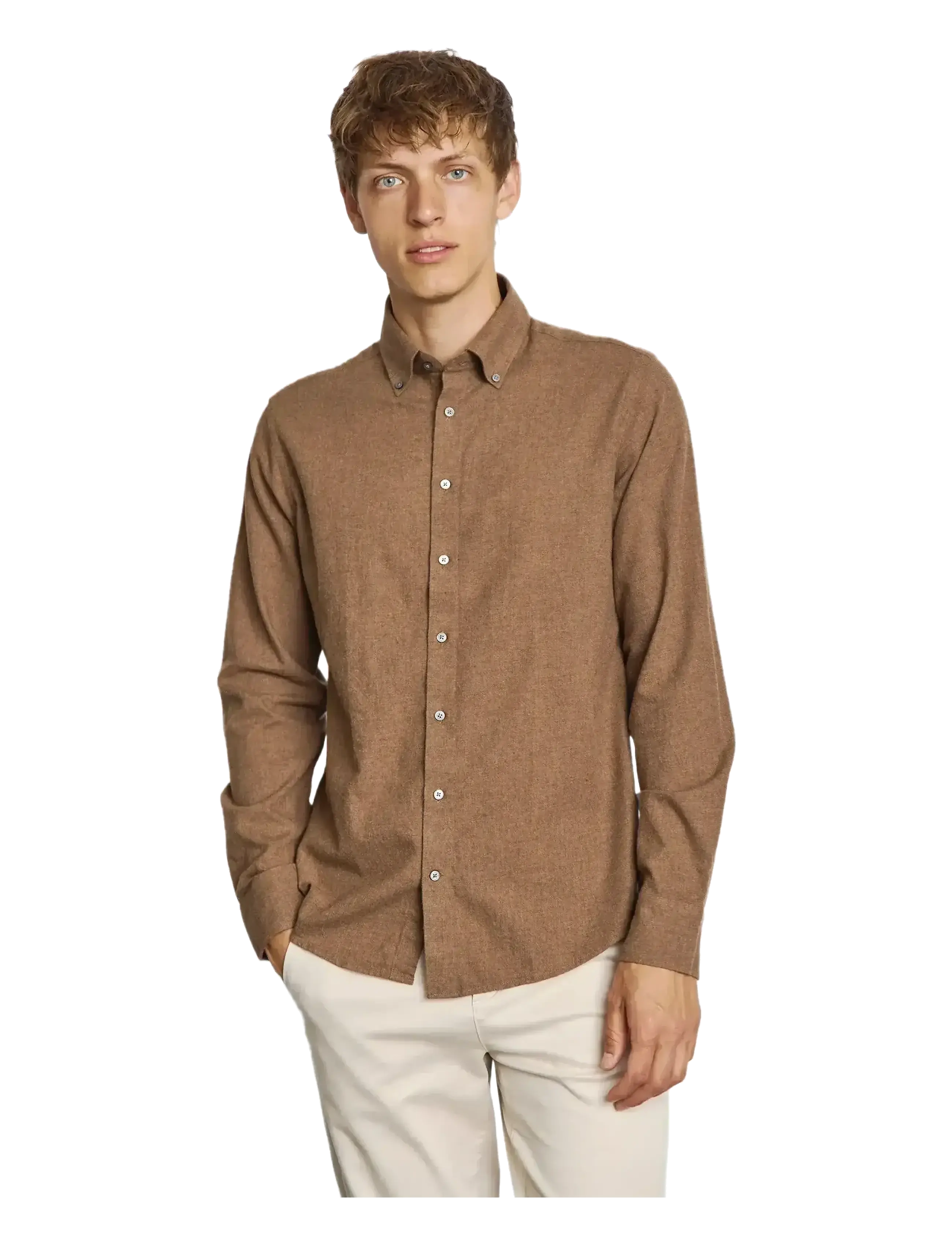 Bruun & Stengade - BS Faruk Casual Modern Fit Shirt - casual hemden - brown - 3