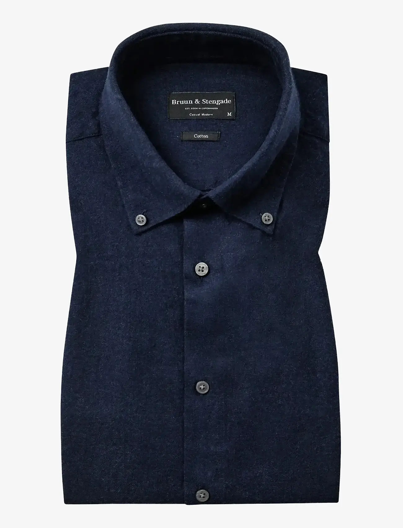 Bruun & Stengade - BS Faruk Casual Modern Fit Shirt - casual skjorter - dark blue - 0