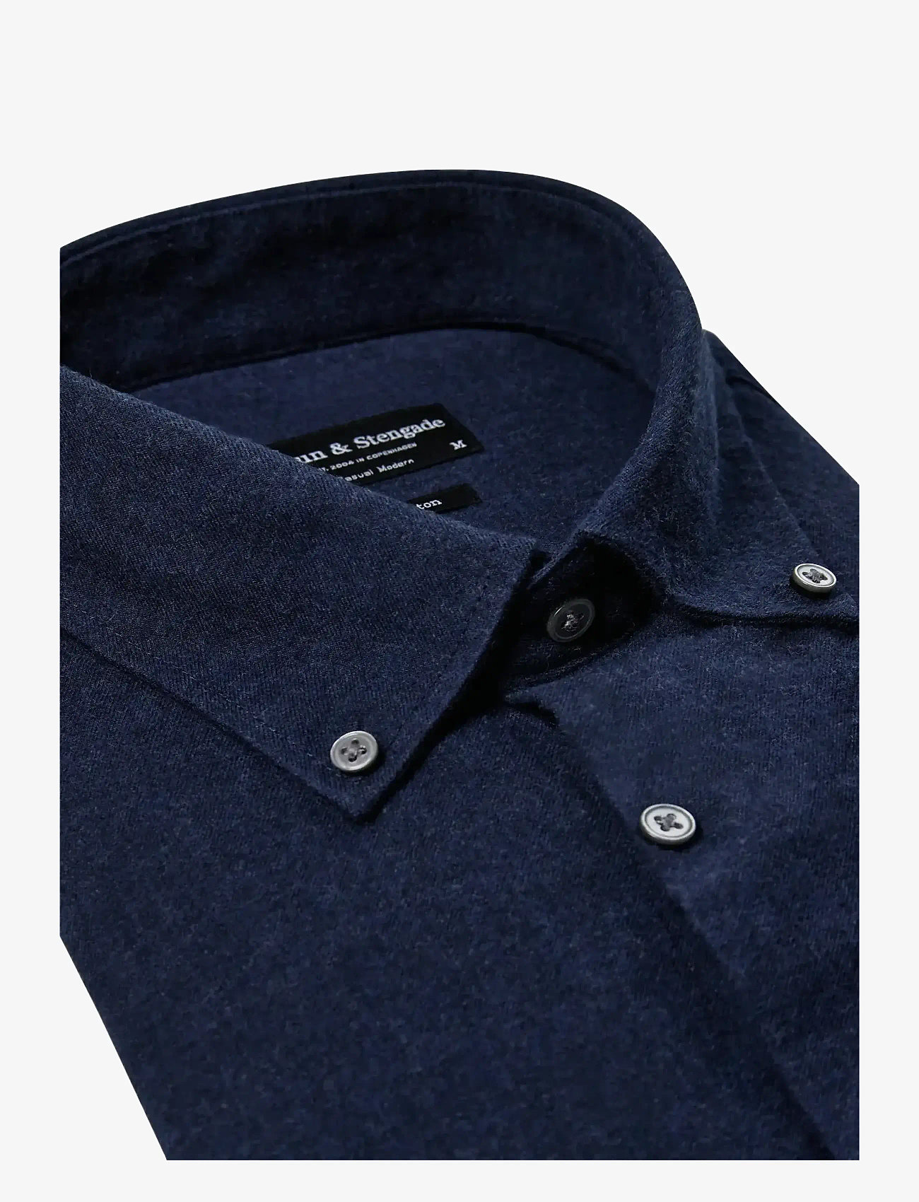 Bruun & Stengade - BS Faruk Casual Modern Fit Shirt - casual skjorter - dark blue - 1