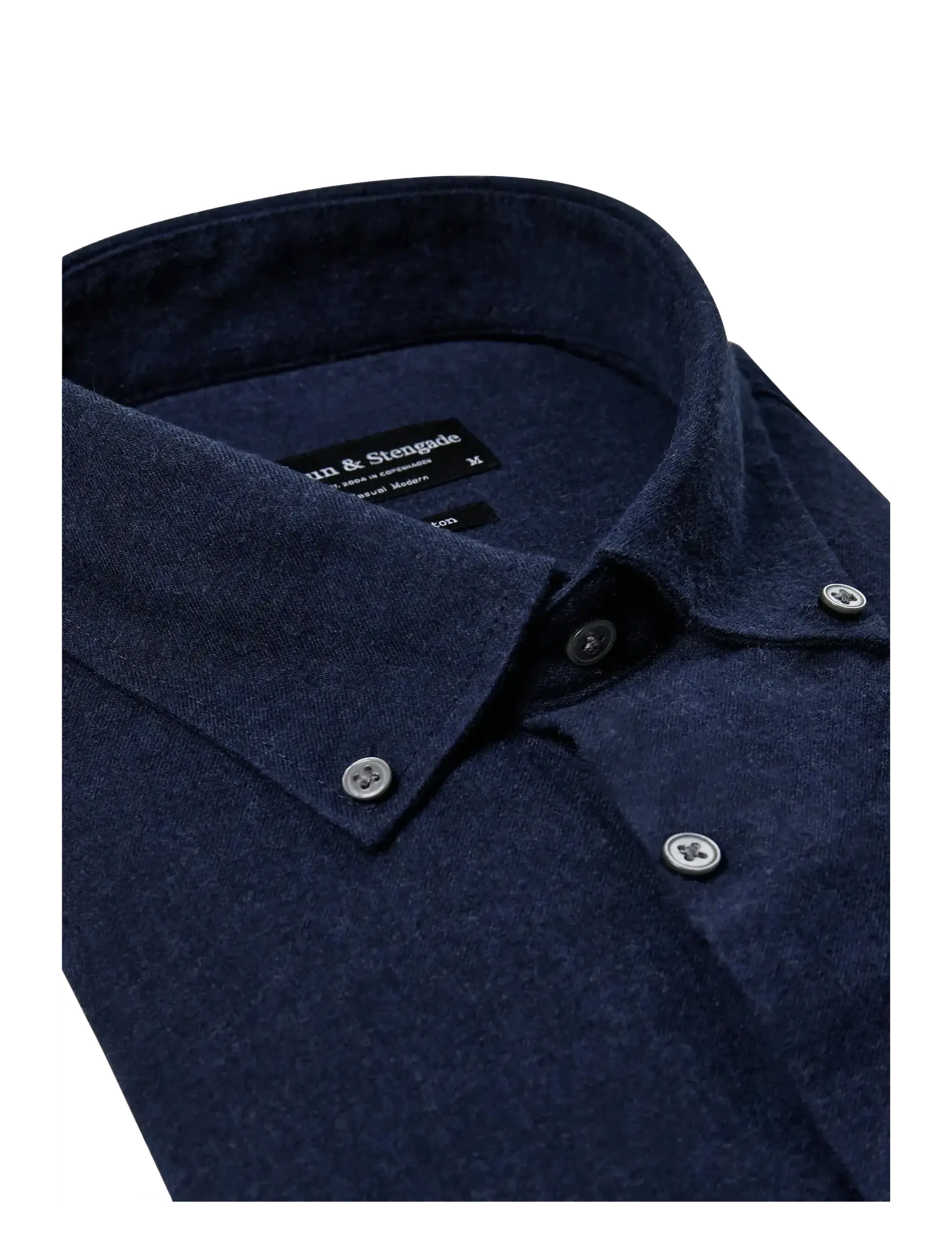 Bruun & Stengade - BS Faruk Casual Modern Fit Shirt - söfn - dark blue - 1