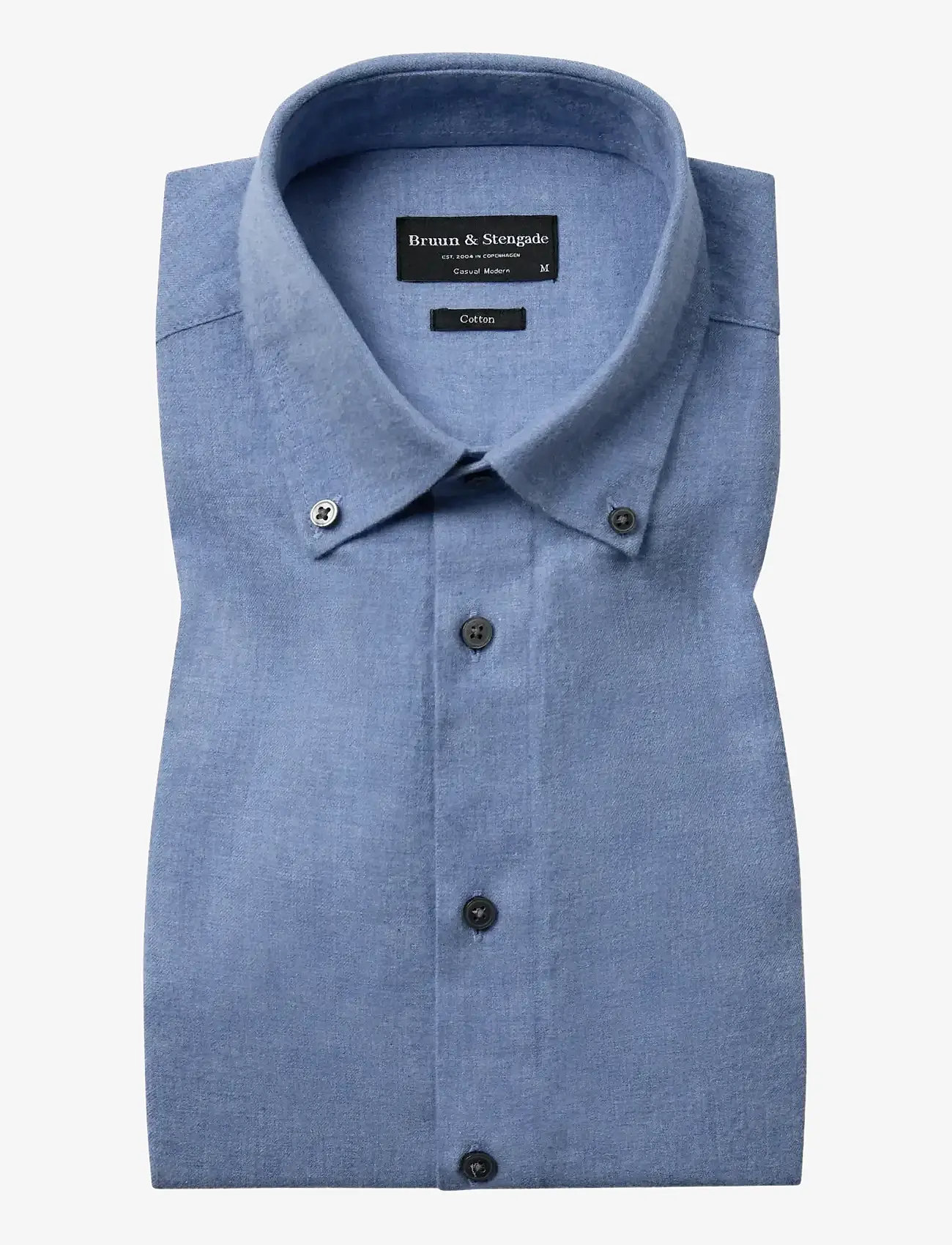 Bruun & Stengade - BS Faruk Casual Modern Fit Shirt - casual skjorter - light blue - 1