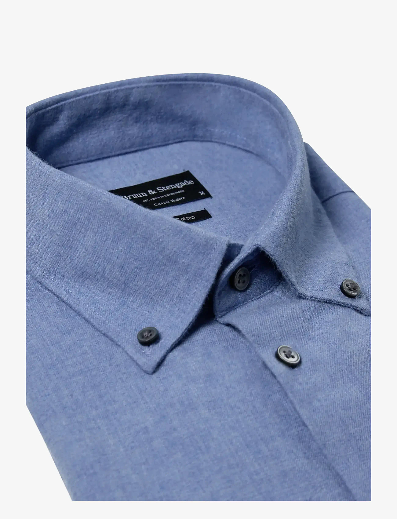 Bruun & Stengade - BS Faruk Casual Modern Fit Shirt - casual skjorter - light blue - 2