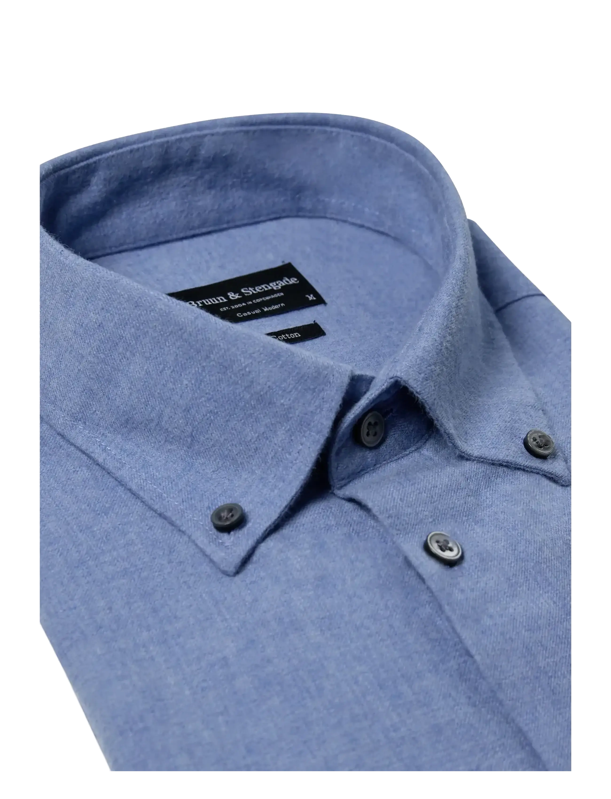 Bruun & Stengade - BS Faruk Casual Modern Fit Shirt - casual skjorter - light blue - 2