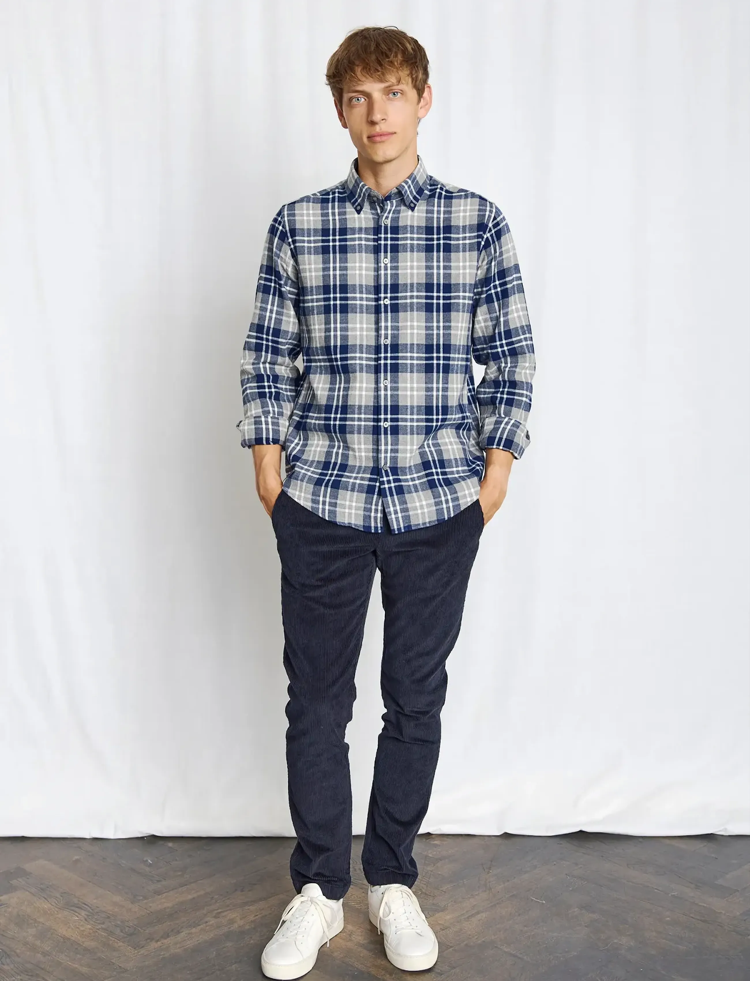 Bruun & Stengade - BS Ravi Casual Modern Fit Shirt - karierte hemden - grey - 2