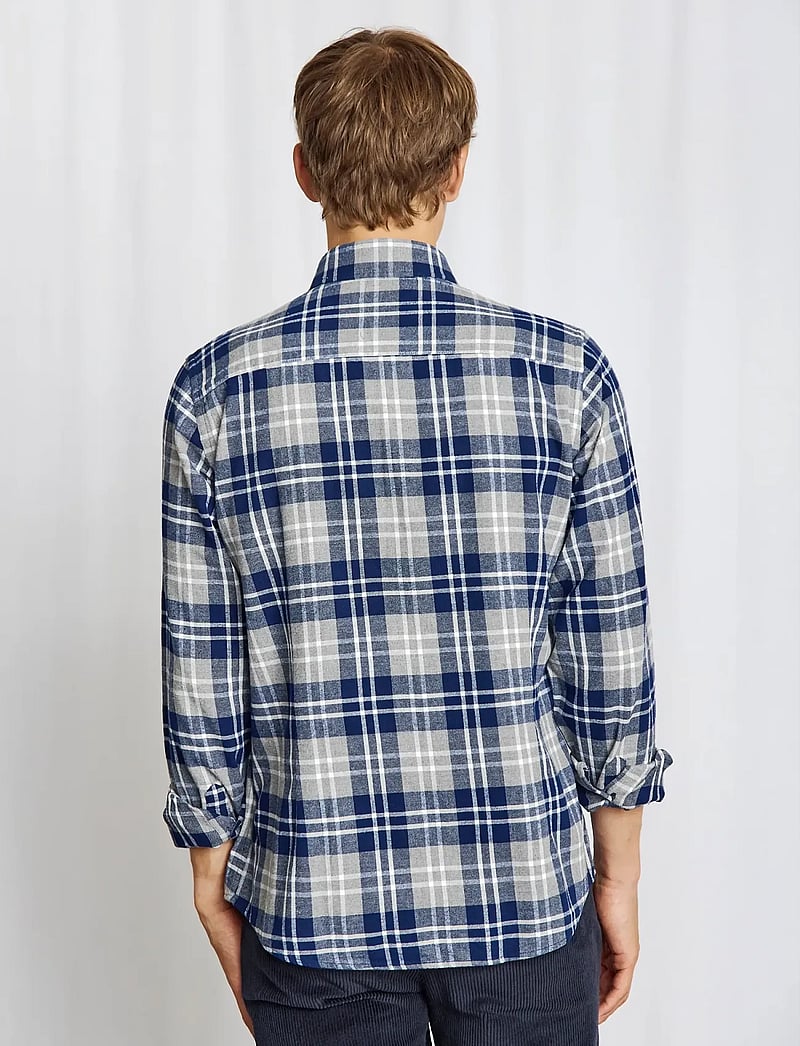 Bruun & Stengade - BS Ravi Casual Modern Fit Shirt - karierte hemden - grey - 3