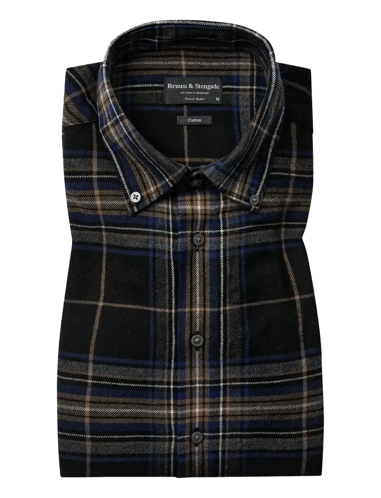 BRUUN & STENGADE Bs Shanin Casual Modern Fit Shirt Blau - S - Herren