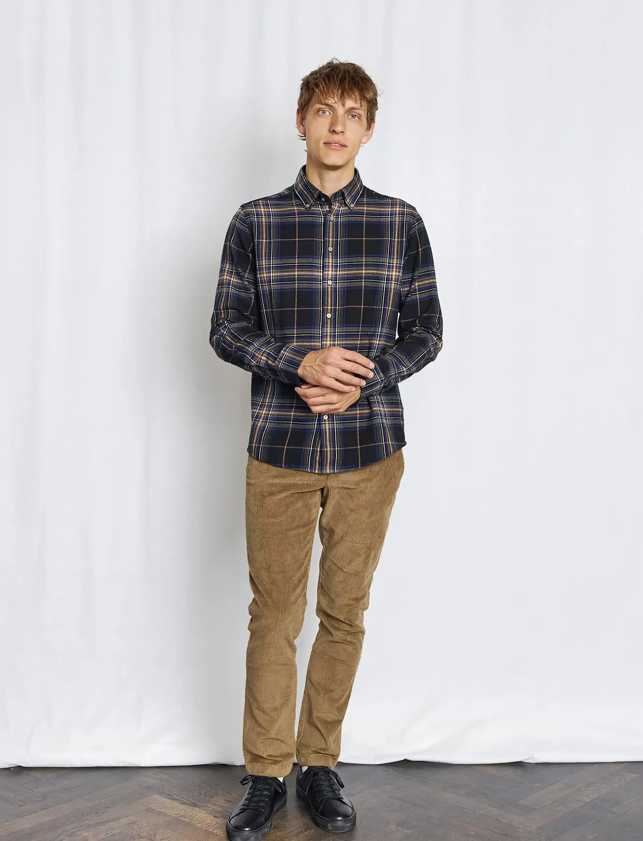 Bruun & Stengade - BS Shanin Casual Modern Fit Shirt - rūtaini krekli - blue - 2