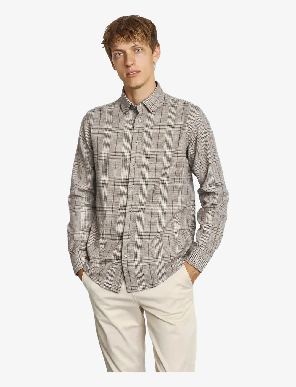 Bruun & Stengade - BS Tazul Casual Modern Fit Shirt - ternede skjorter - brown - 2