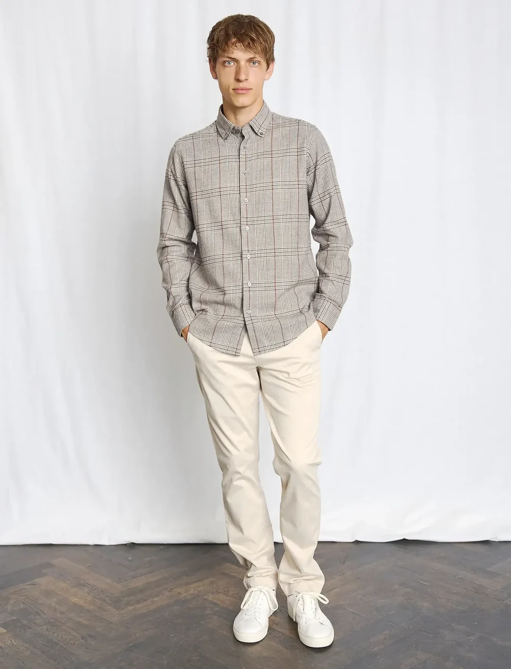 Bruun & Stengade - BS Tazul Casual Modern Fit Shirt - ternede skjorter - brown - 0