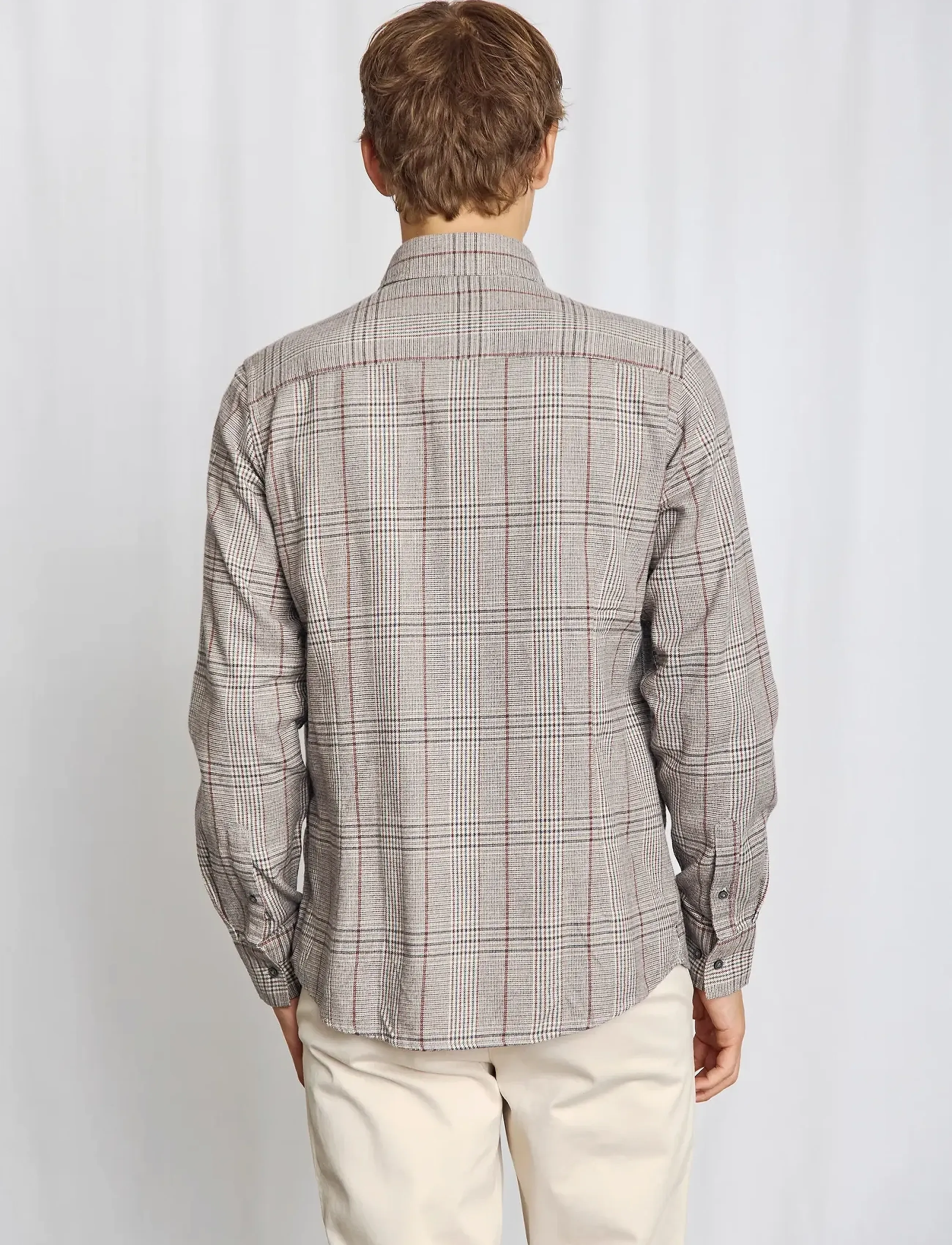 Bruun & Stengade - BS Tazul Casual Modern Fit Shirt - rūtaini krekli - brown - 3