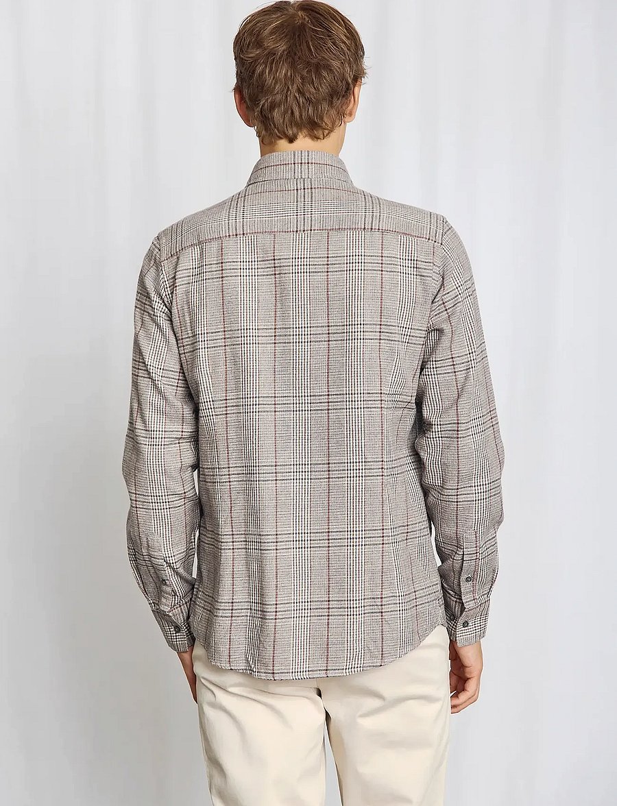 Bruun & Stengade - BS Tazul Casual Modern Fit Shirt - karierte hemden - brown - 3
