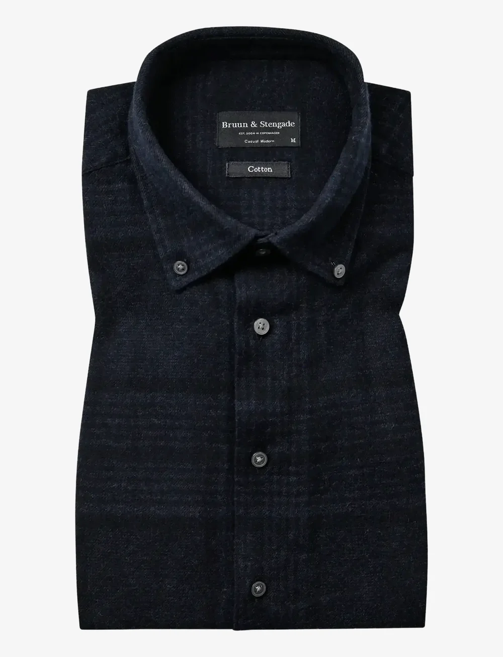 Bruun & Stengade - BS Akhlaq Casual Modern Fit Shirt - ternede skjorter - thunder - 1