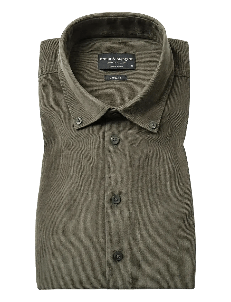 Bruun & Stengade - BS Monti Casual Modern Fit Shirt - casual skjorter - green - 1