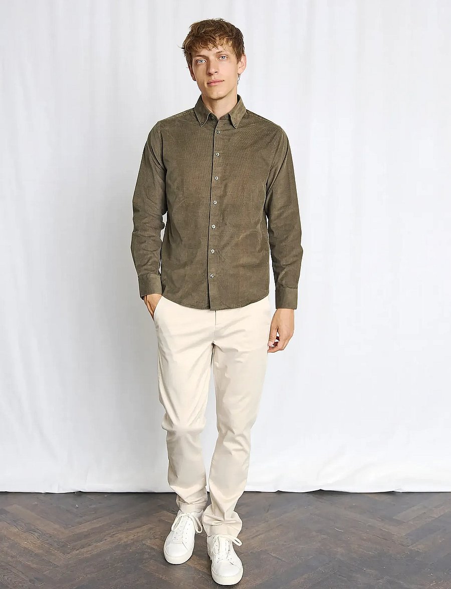 Bruun & Stengade - BS Monti Casual Modern Fit Shirt - casual skjorter - green - 0
