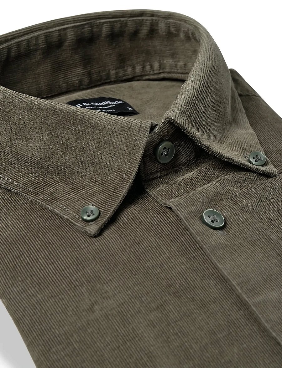 Bruun & Stengade - BS Monti Casual Modern Fit Shirt - casual skjorter - green - 5
