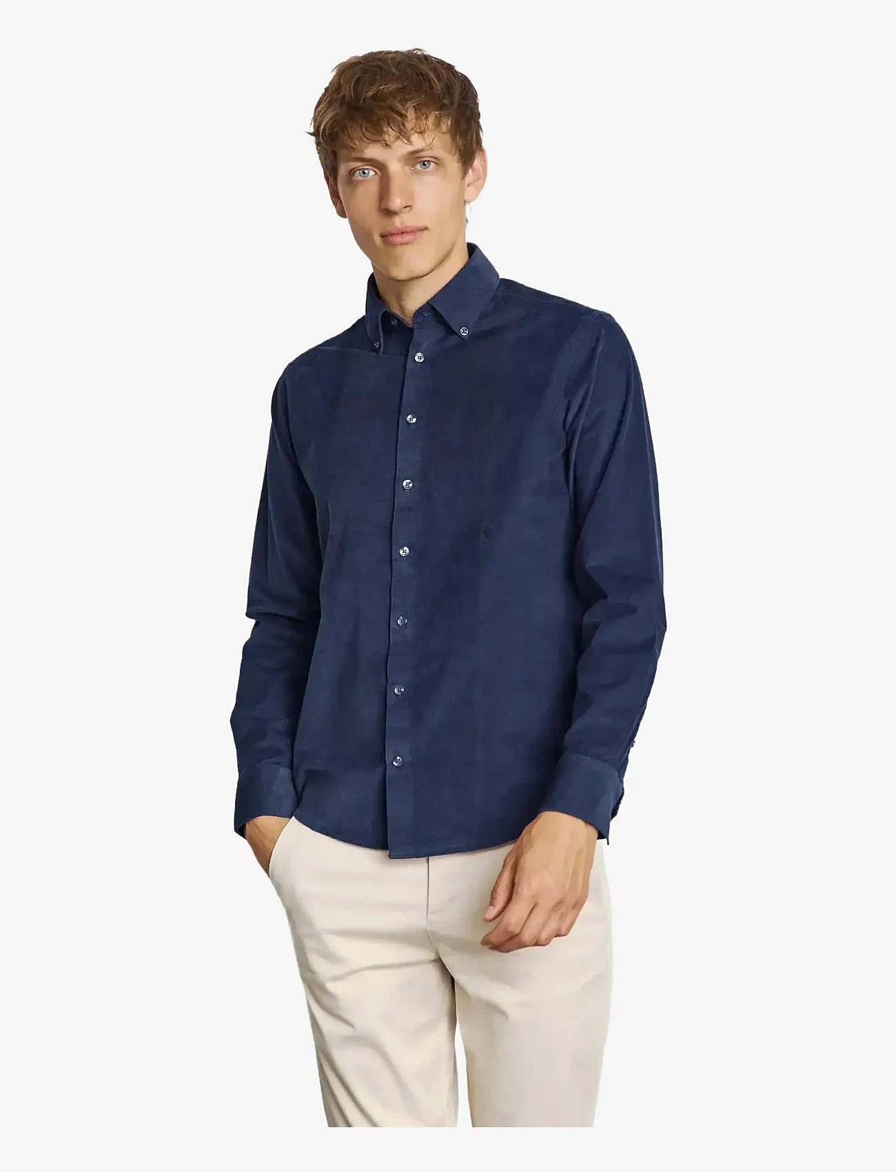 Bruun & Stengade - BS Monti Casual Modern Fit Shirt - casual skjorter - navy - 2