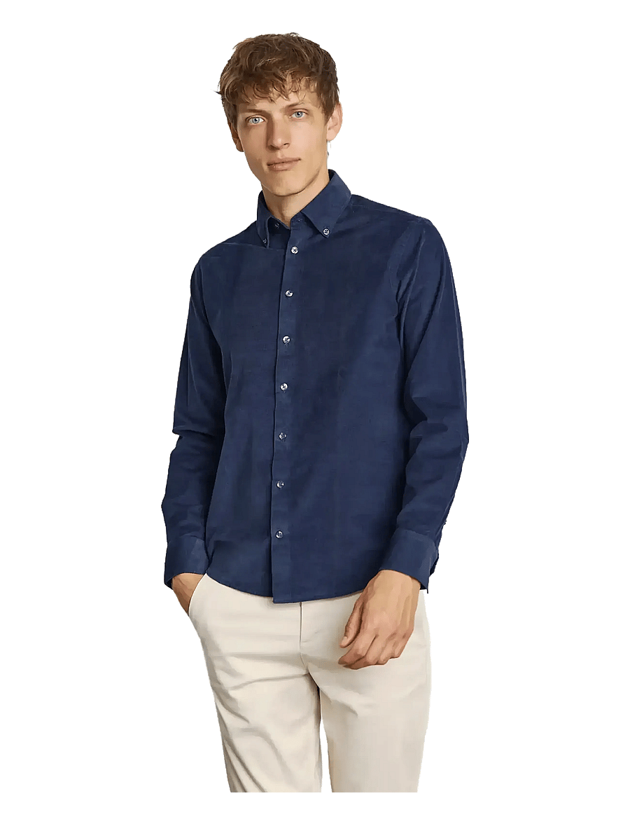 Bruun & Stengade - BS Monti Casual Modern Fit Shirt - casual skjortor - navy - 2