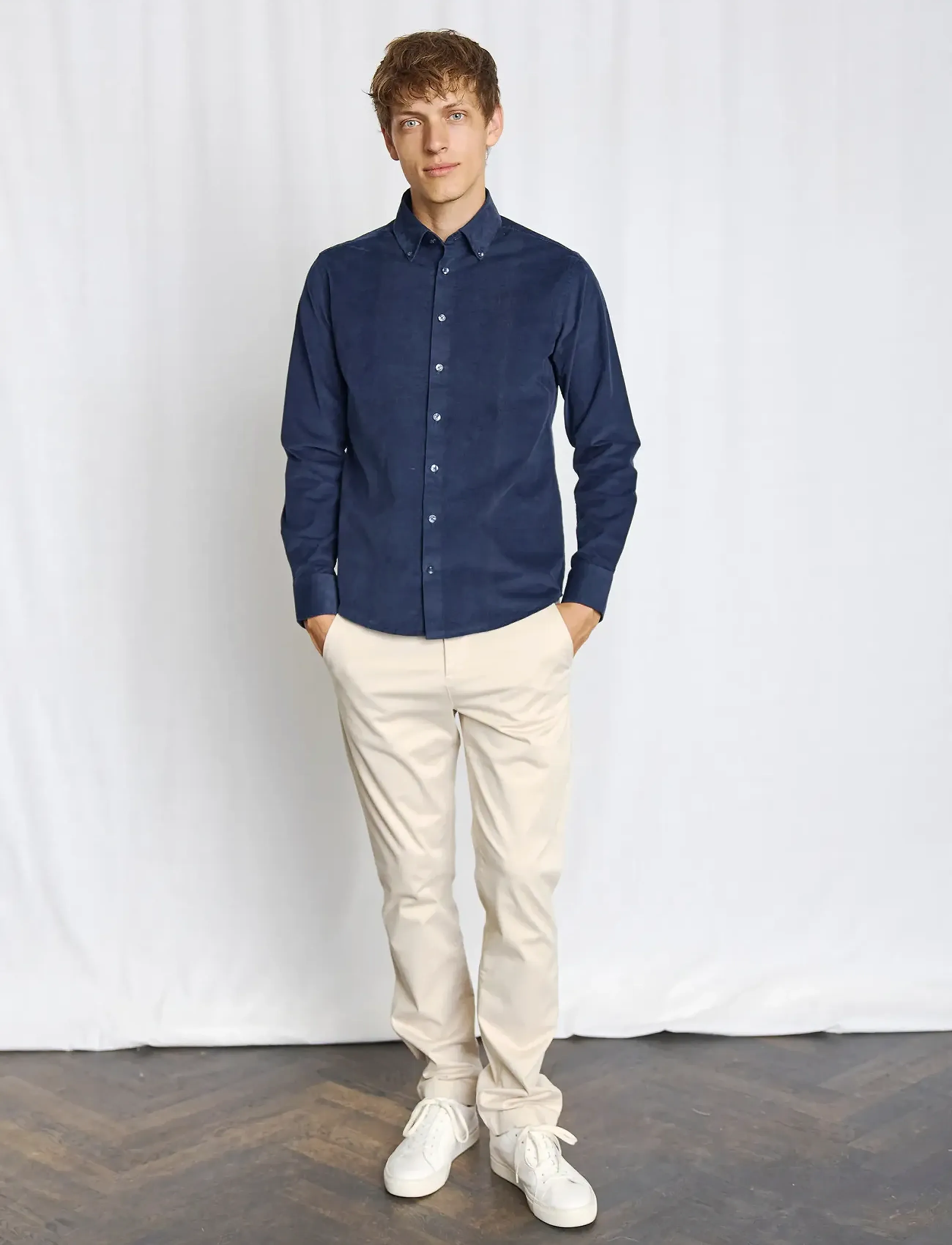 Bruun & Stengade - BS Monti Casual Modern Fit Shirt - casual skjortor - navy - 0