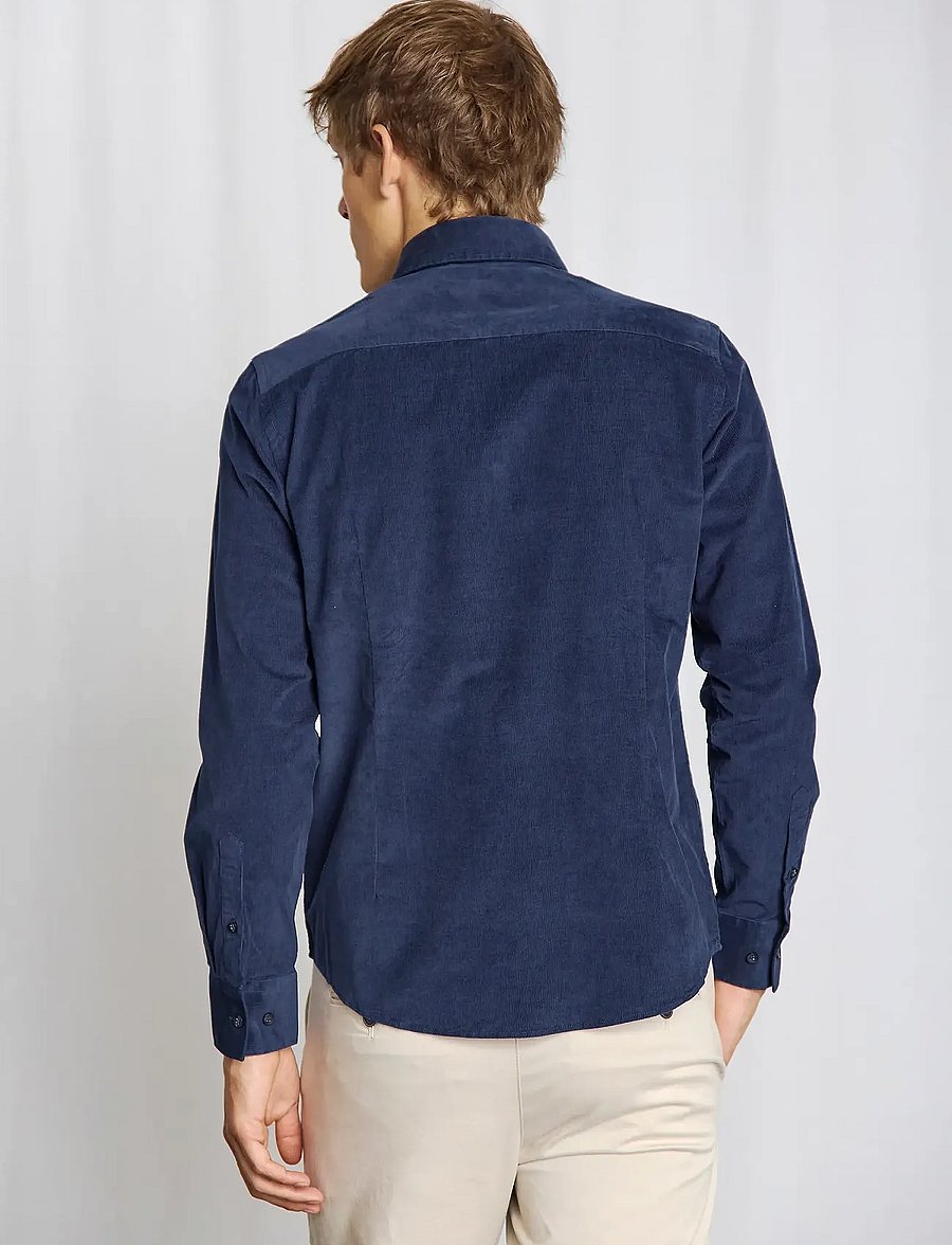 Bruun & Stengade - BS Monti Casual Modern Fit Shirt - casual skjortor - navy - 3