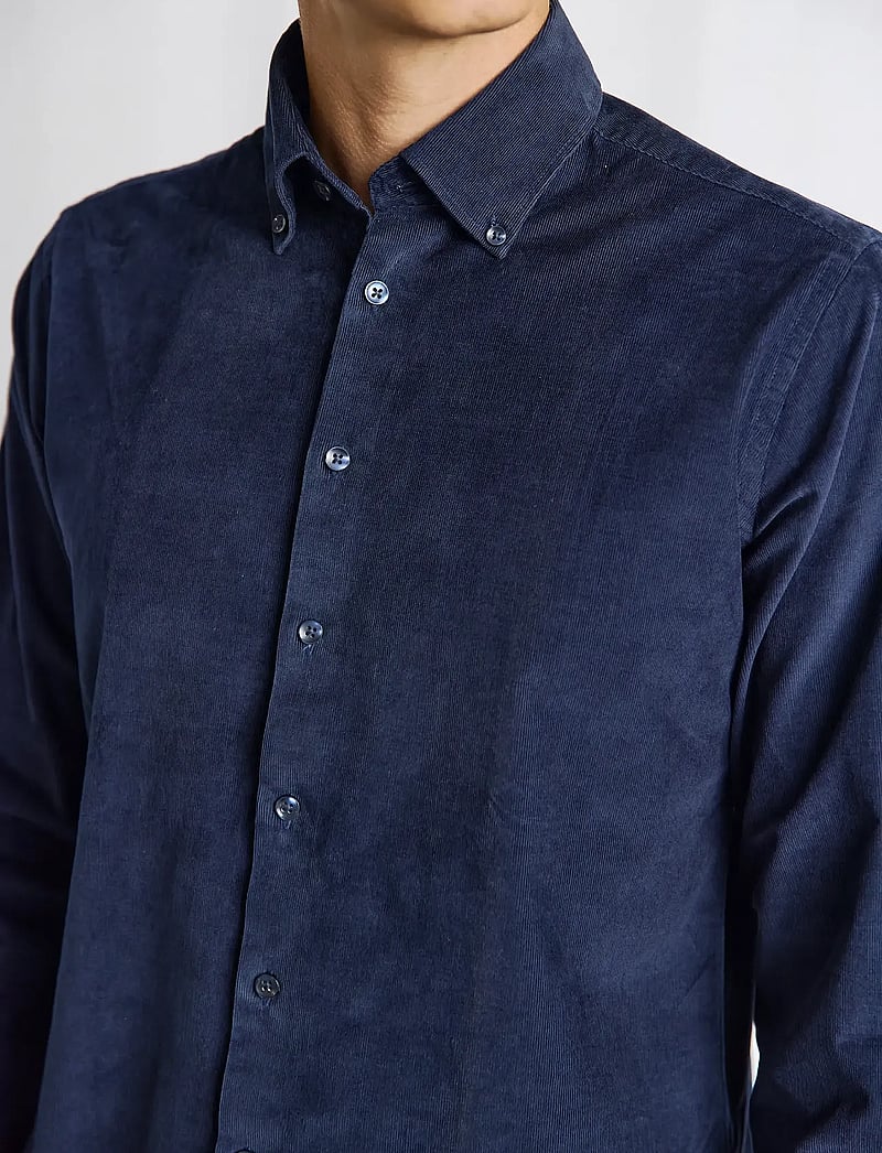 Bruun & Stengade - BS Monti Casual Modern Fit Shirt - casual skjorter - navy - 4