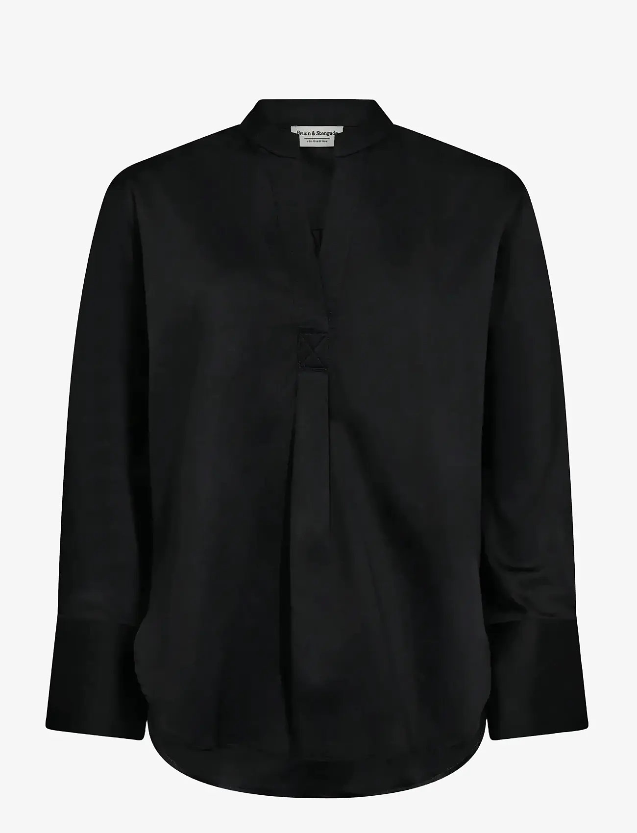 Bruun & Stengade - BS Torid Regular Fit Shirt - langärmlige hemden - black - 0