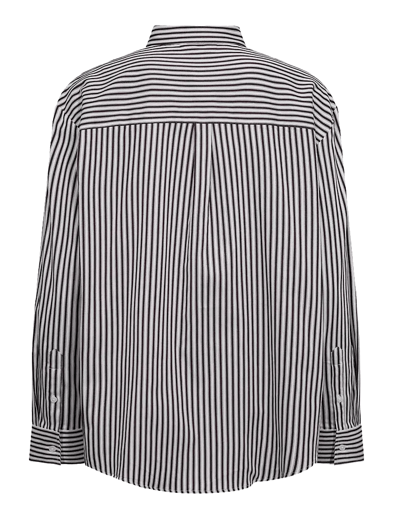 Bruun & Stengade - BS Karita Regular Fit Shirt - langærmede skjorter - bordeaux/white - 2