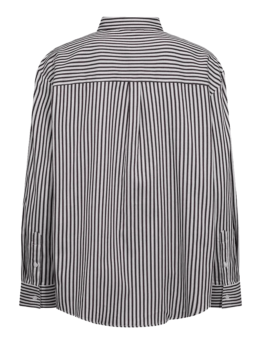 Bruun & Stengade - BS Karita Regular Fit Shirt - langærmede skjorter - bordeaux/white - 2