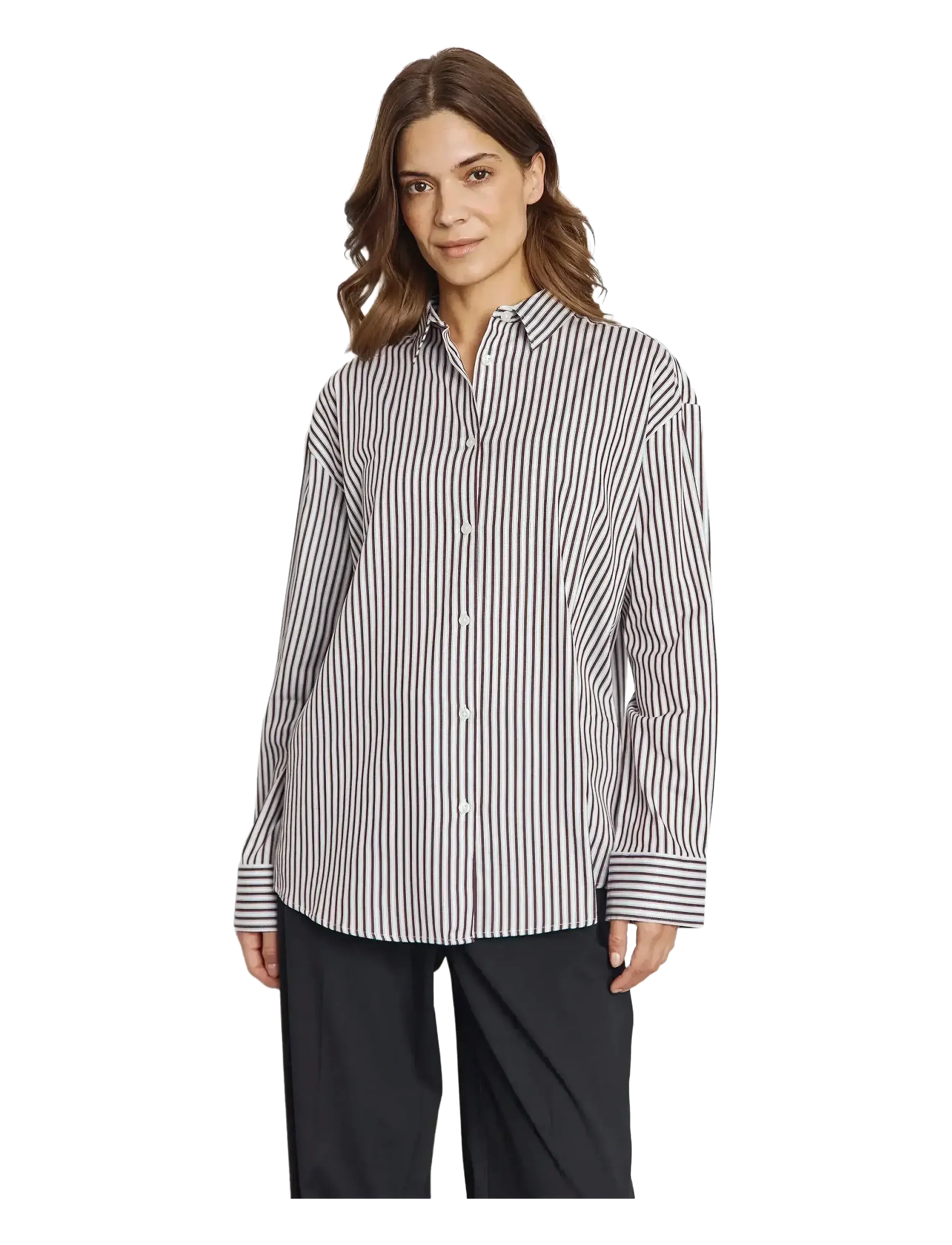 Bruun & Stengade - BS Karita Regular Fit Shirt - bordeaux/white - 3