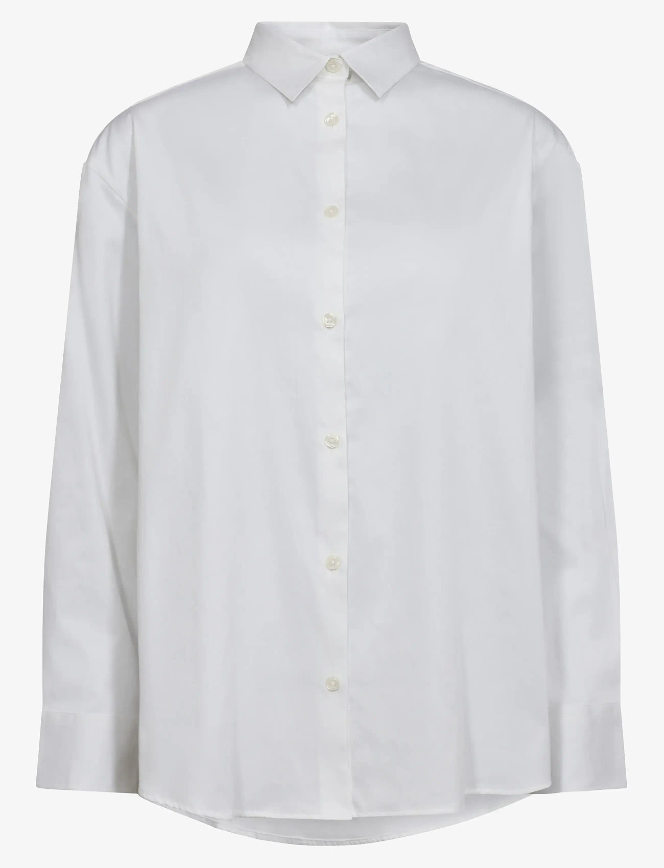 Bruun & Stengade - BS Karita Regular Fit Shirt - long-sleeved shirts - white - 1