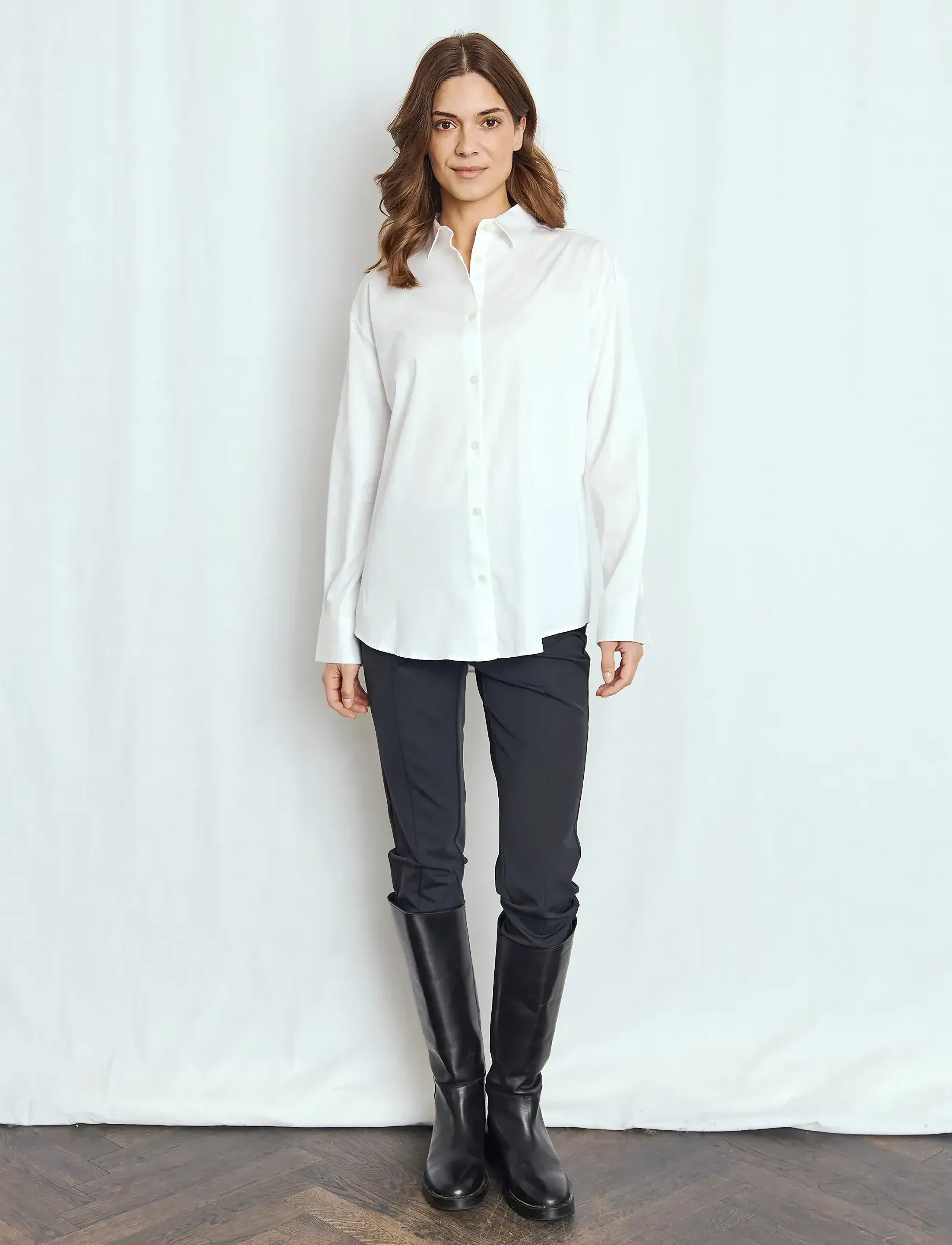 Bruun & Stengade BS Karita Regular Fit Shirt - Hemden - WHITE / white