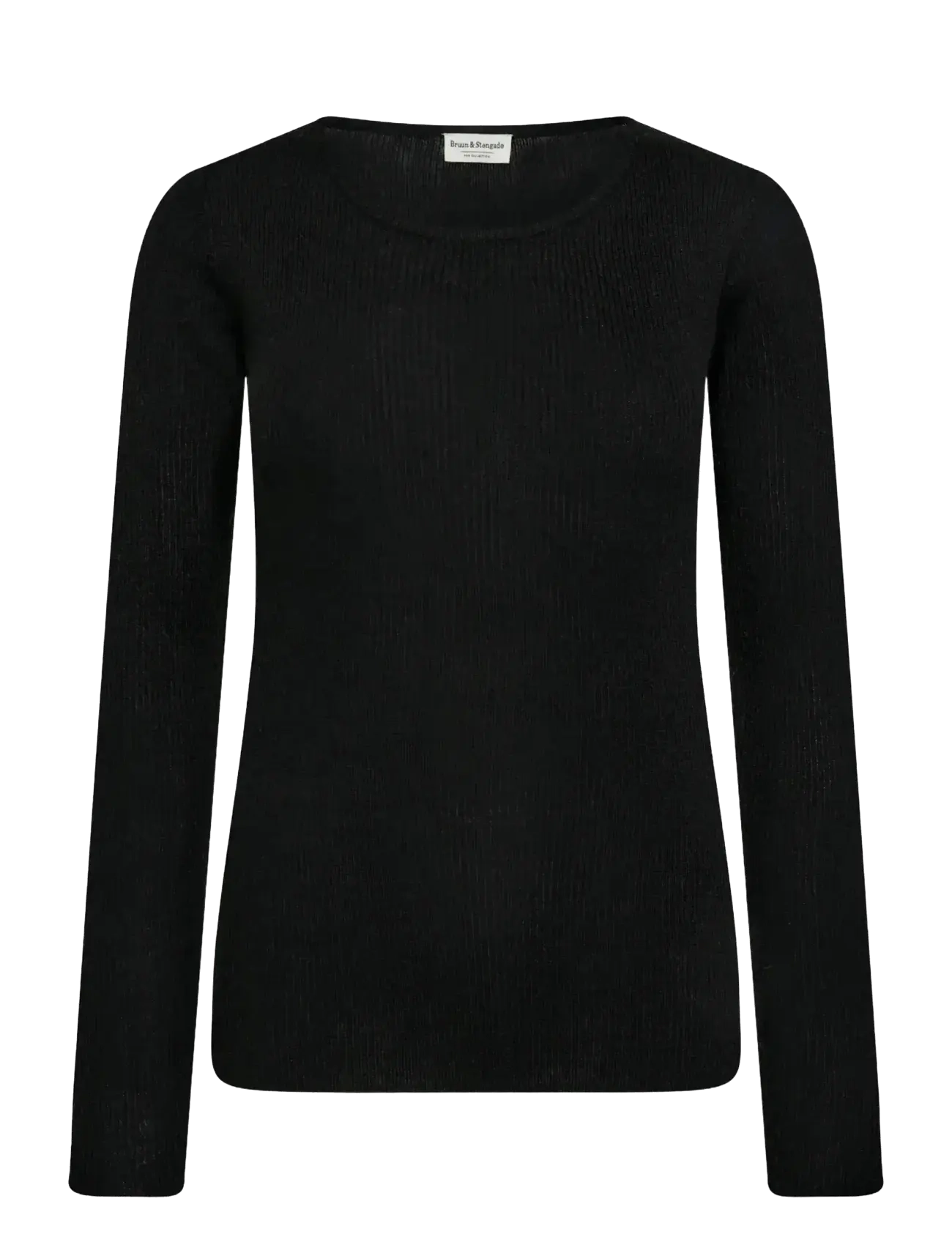 Bruun & Stengade BS Asdis Regular Fit Knitwear - Tøj - BLACK / black