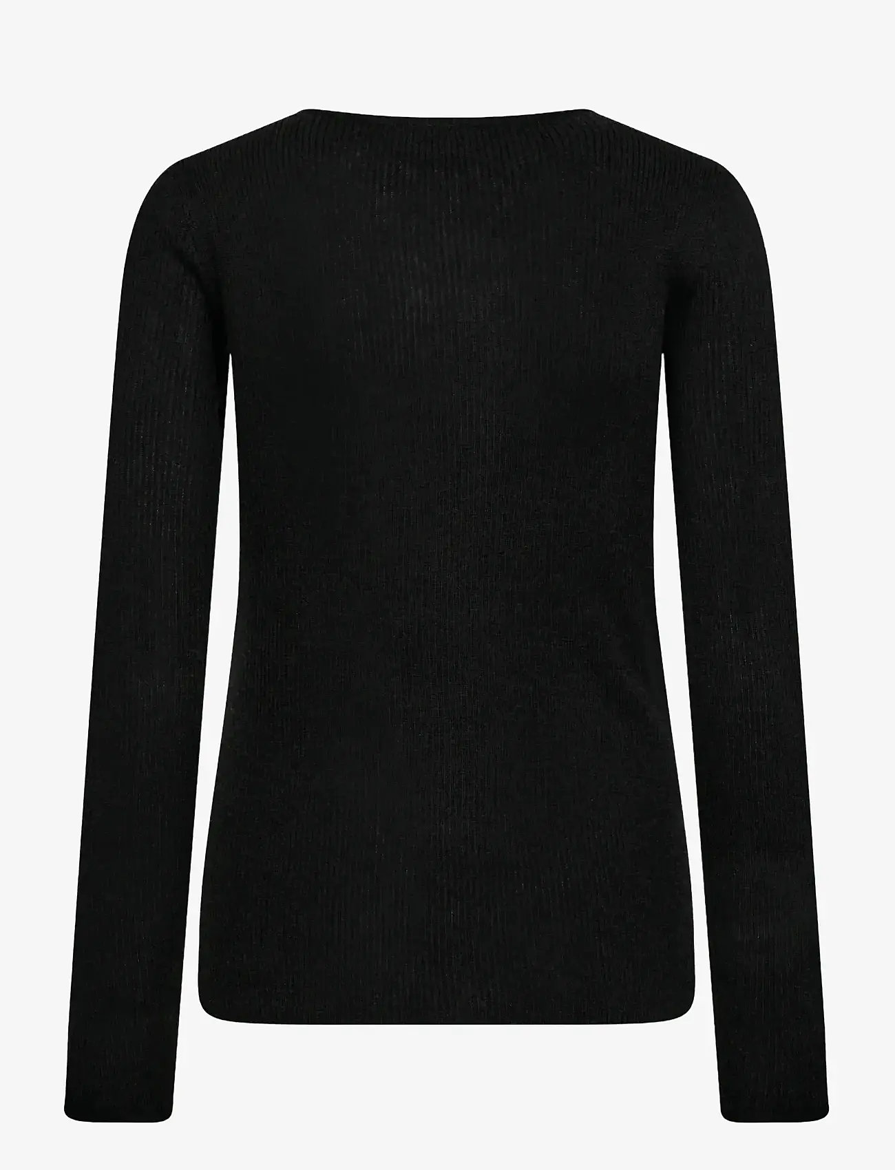Bruun & Stengade - BS Asdis Regular Fit Knitwear - striktrøjer - black - 2