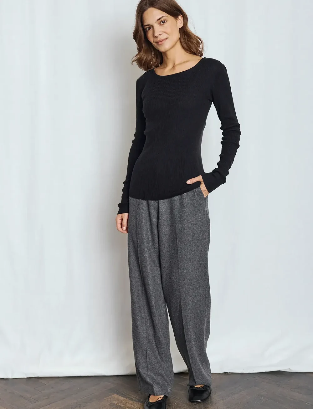 Bruun & Stengade - BS Asdis Regular Fit Knitwear - džemperi - black - 0