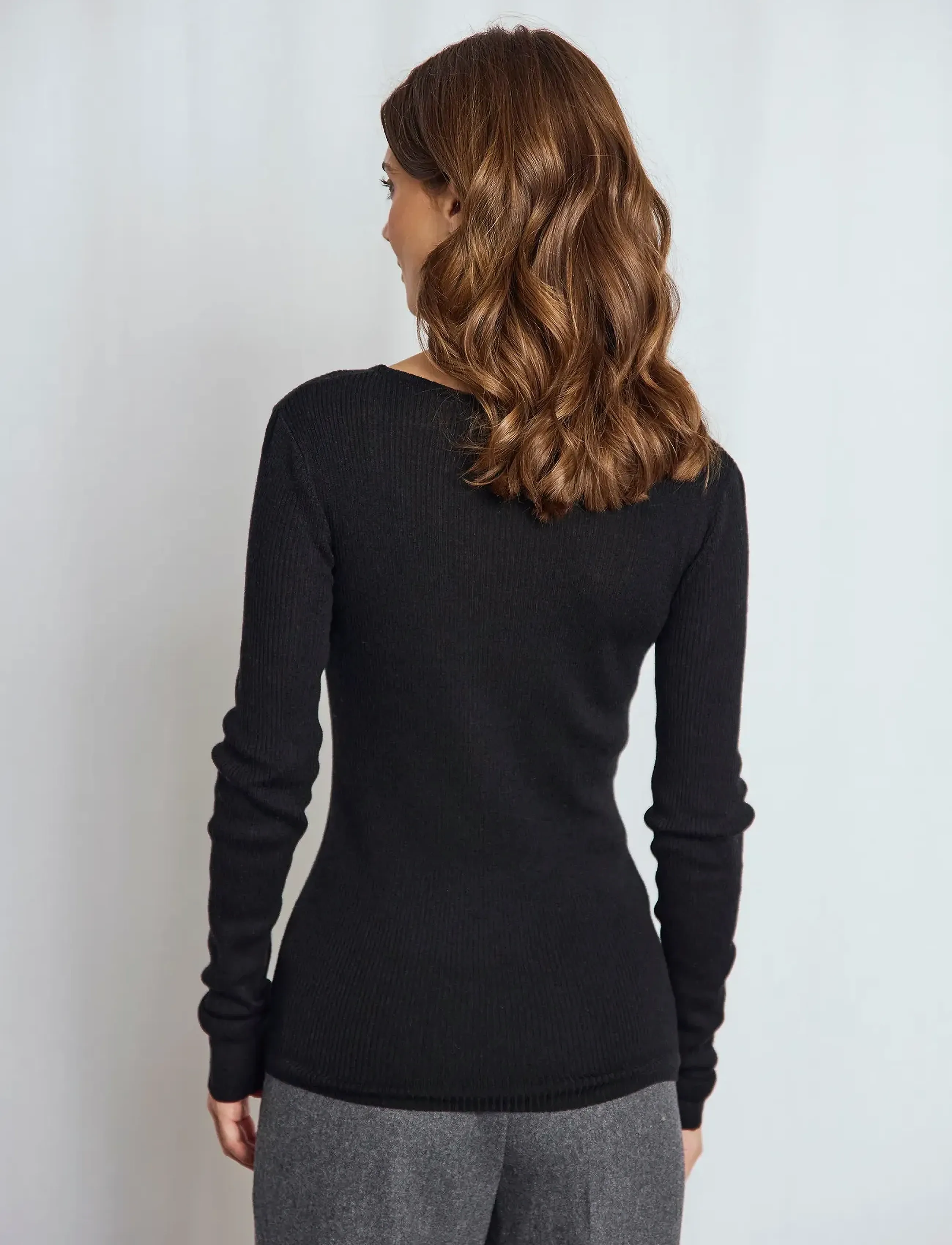 Bruun & Stengade - BS Asdis Regular Fit Knitwear - swetry - black - 5