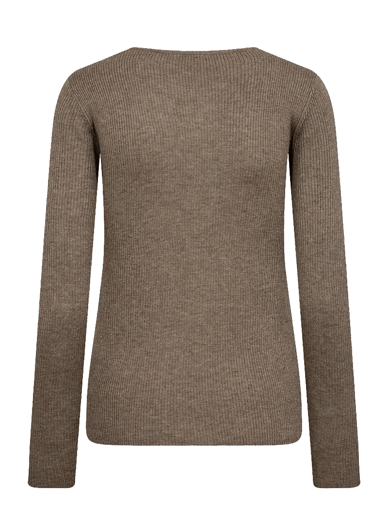 Bruun & Stengade - BS Asdis Regular Fit Knitwear - striktrøjer - brown - 2