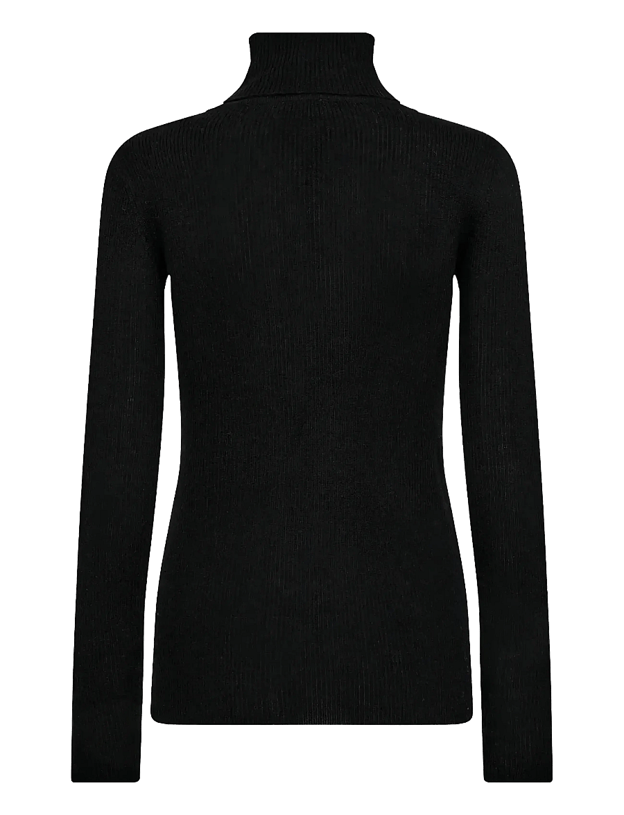 Bruun & Stengade - BS Hege Regular Fit Knitwear - rollkragenpullover - black - 2