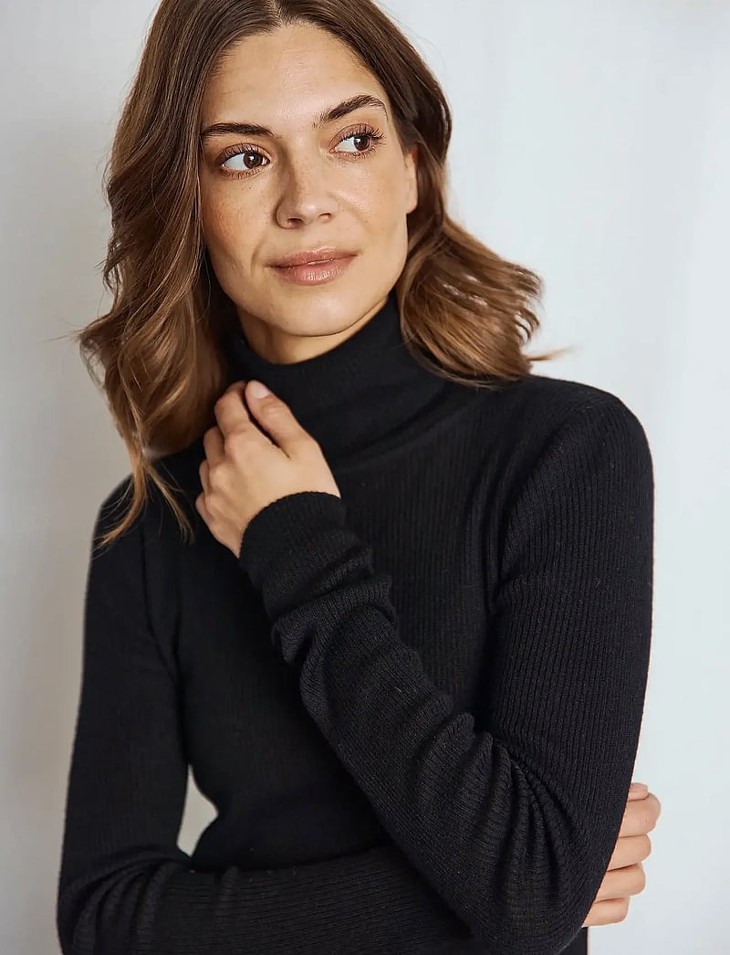 Bruun & Stengade - BS Hege Regular Fit Knitwear - rullekraver - black - 4