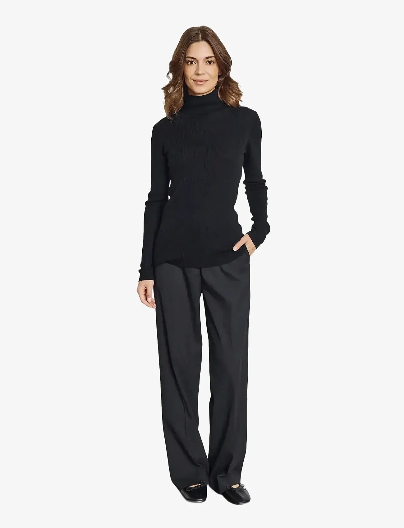 Bruun & Stengade - BS Hege Regular Fit Knitwear - rullekraver - black - 3